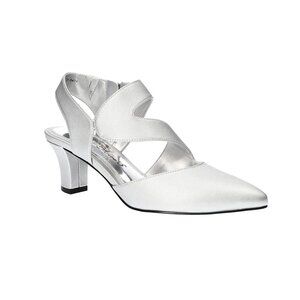 NiB Easy Street Women's Venue Pump Evening Heels Silver Size 11 M $70 RY1317